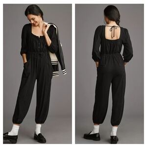 Daily Practice by Anthropologie Long-Sleeve Mayotte Jumpsuit Small